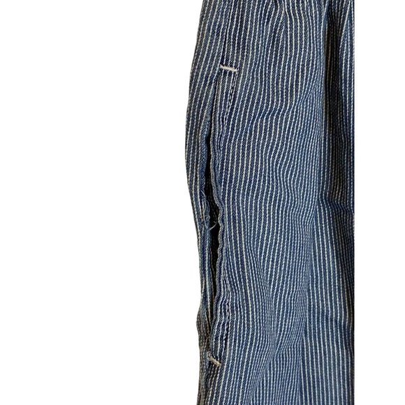 Truly Yours Sport Women’s size 12P NWT Two Tone Denim Button Front Jumper pocket - Picture 4 of 11